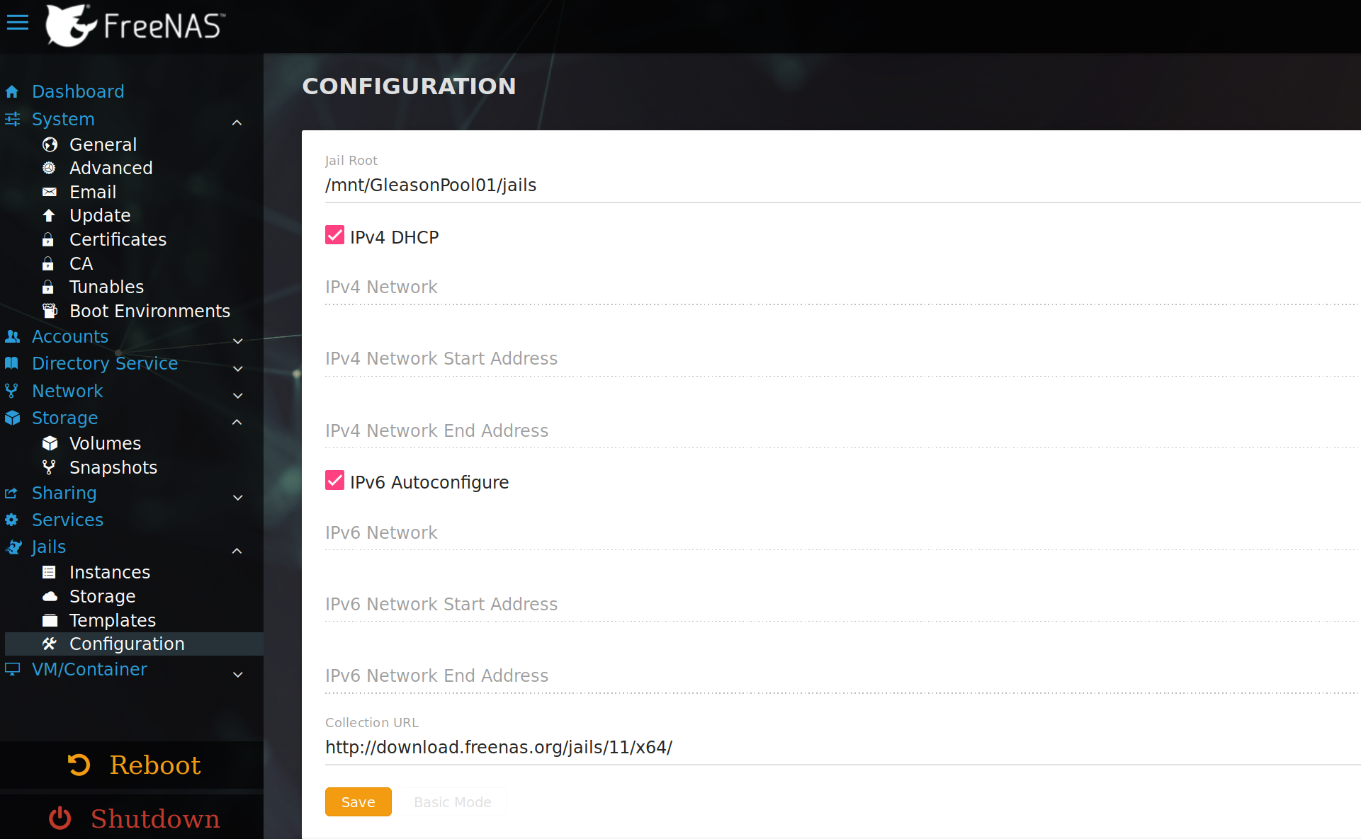 Updated jails config